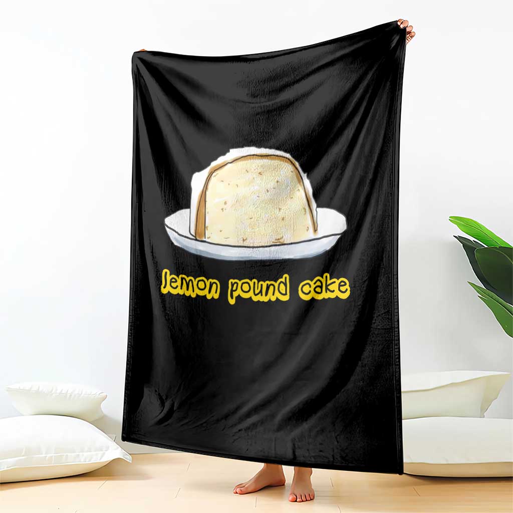 Lemon Pound Cake Funny Meme Throw Blanket Viral Edgy Hip Hop Humor Parody Gift for Rap Fans
