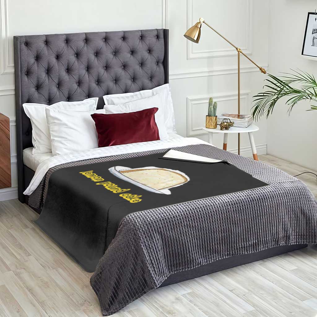 Lemon Pound Cake Funny Meme Throw Blanket Viral Edgy Hip Hop Humor Parody Gift for Rap Fans