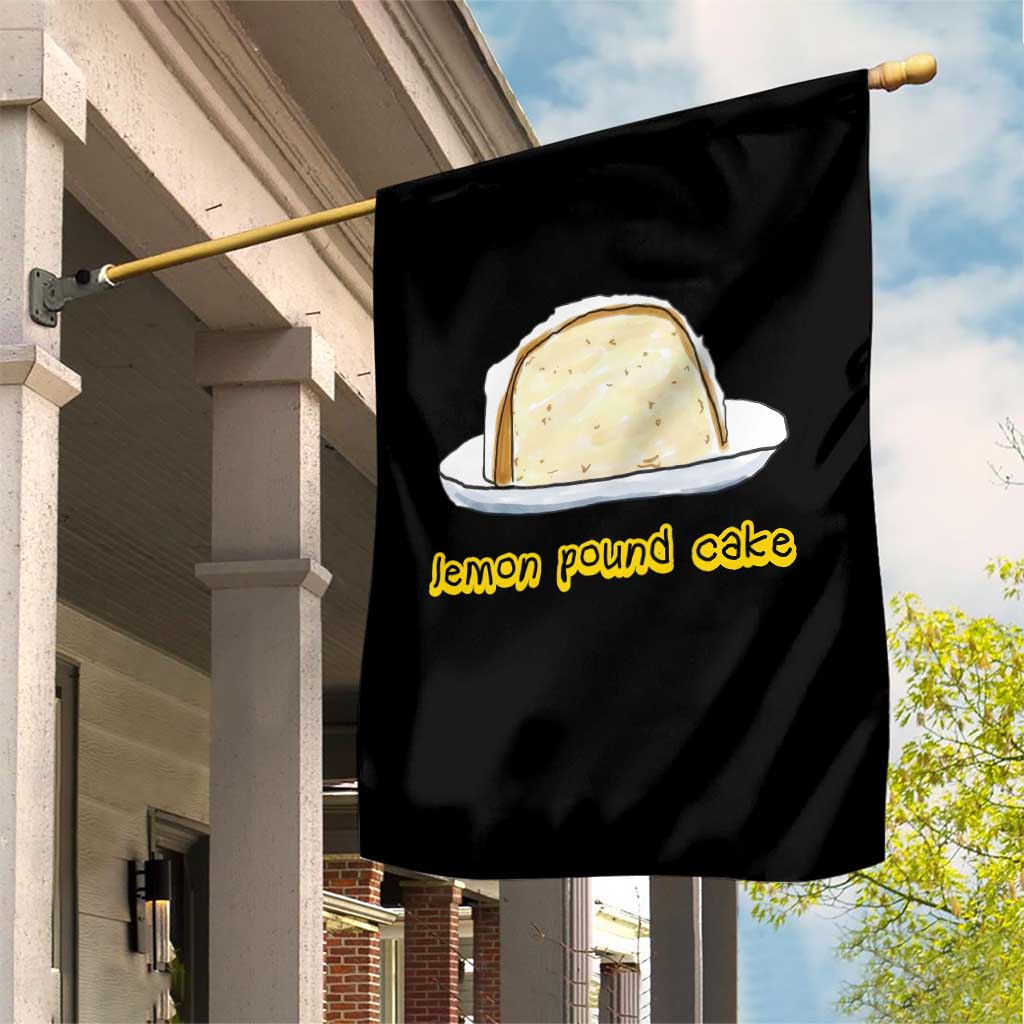 Lemon Pound Cake Funny Meme Garden Flag Viral Edgy Hip Hop Humor Parody Gift for Rap Fans