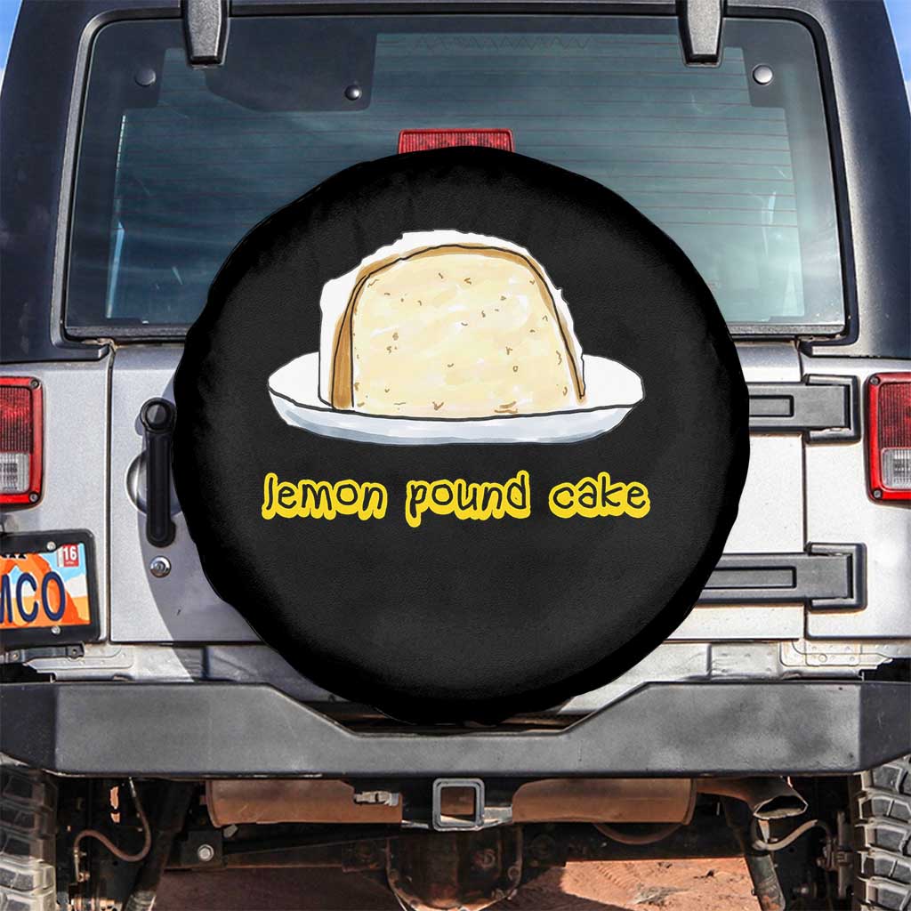 Lemon Pound Cake Funny Meme Spare Tire Cover Viral Edgy Hip Hop Humor Parody Gift for Rap Fans