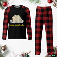 Lemon Pound Cake Funny Meme Plaid Pajama Set Viral Edgy Hip Hop Humor Parody Gift for Rap Fans