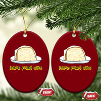 Lemon Pound Cake Funny Meme Ceramic Ornament Viral Edgy Hip Hop Humor Parody Gift for Rap Fans