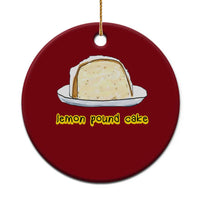 Lemon Pound Cake Funny Meme Ceramic Ornament Viral Edgy Hip Hop Humor Parody Gift for Rap Fans