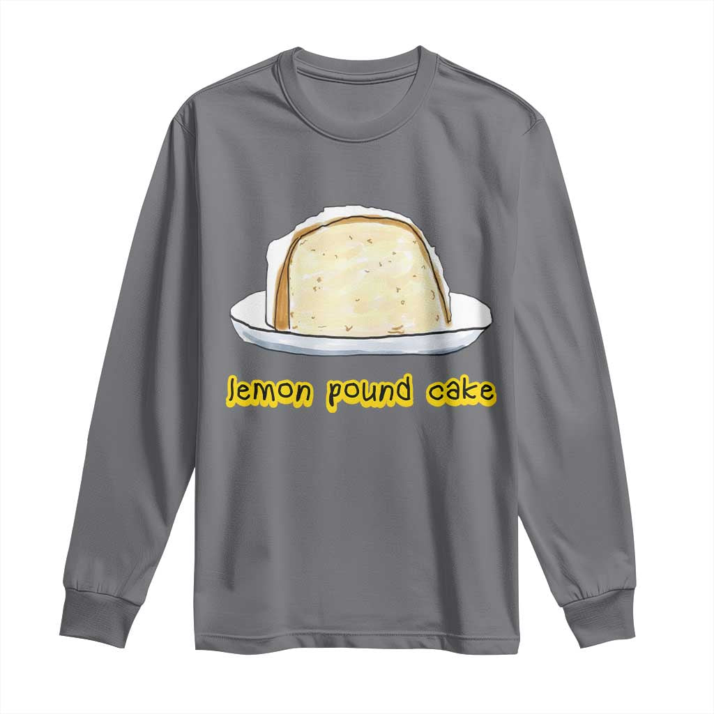 Lemon Pound Cake Funny Meme Long Sleeve Shirt Viral Edgy Hip Hop Humor Parody Gift for Rap Fans