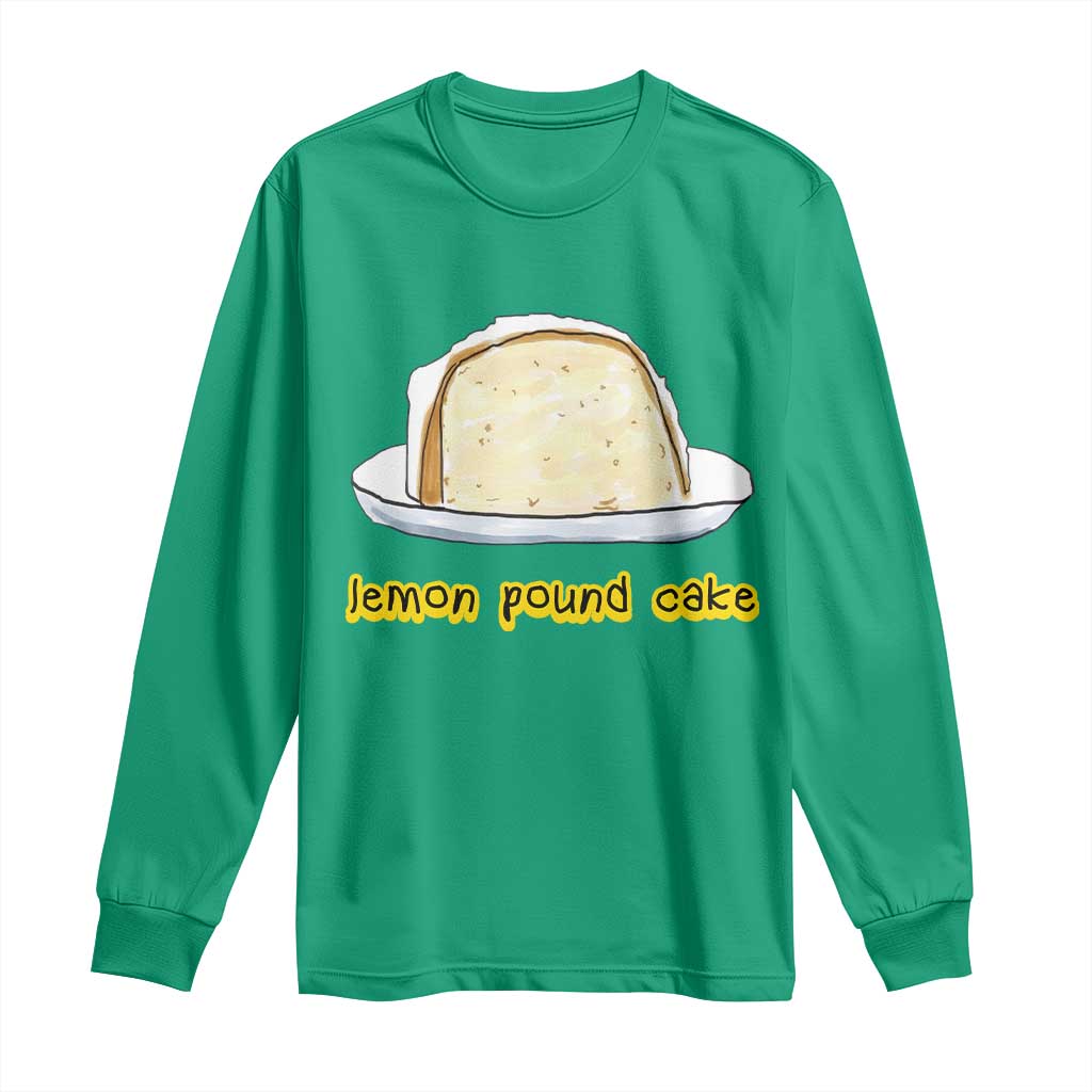 Lemon Pound Cake Funny Meme Long Sleeve Shirt Viral Edgy Hip Hop Humor Parody Gift for Rap Fans