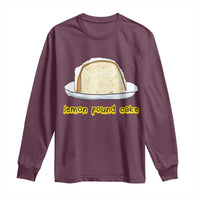 Lemon Pound Cake Funny Meme Long Sleeve Shirt Viral Edgy Hip Hop Humor Parody Gift for Rap Fans