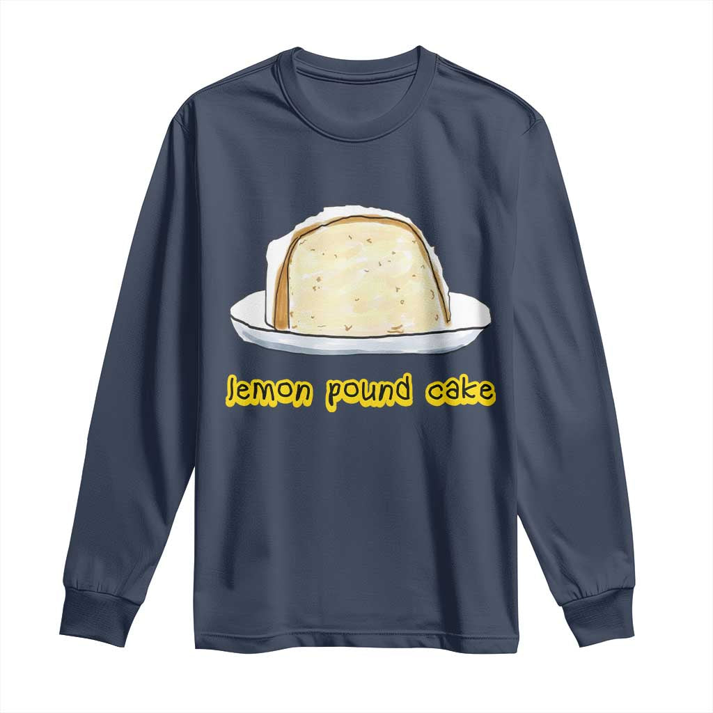Lemon Pound Cake Funny Meme Long Sleeve Shirt Viral Edgy Hip Hop Humor Parody Gift for Rap Fans