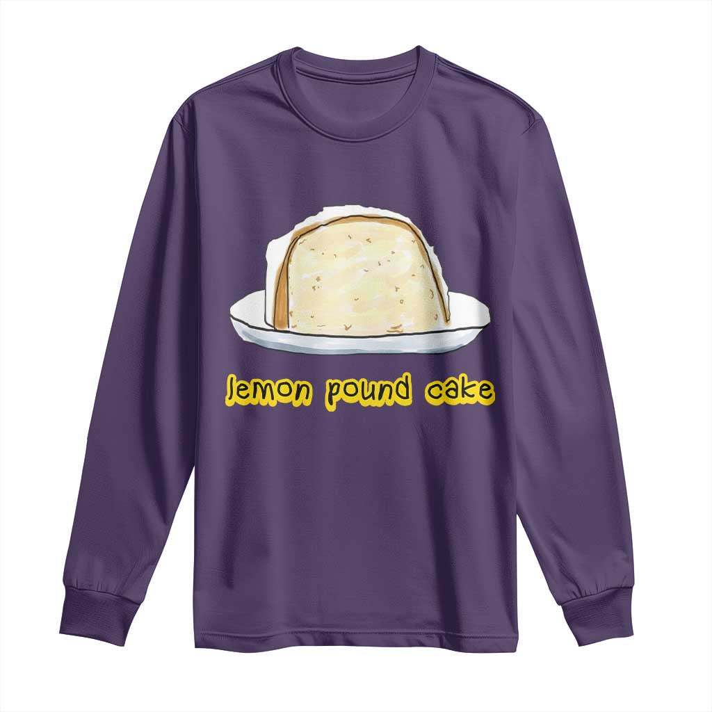 Lemon Pound Cake Funny Meme Long Sleeve Shirt Viral Edgy Hip Hop Humor Parody Gift for Rap Fans