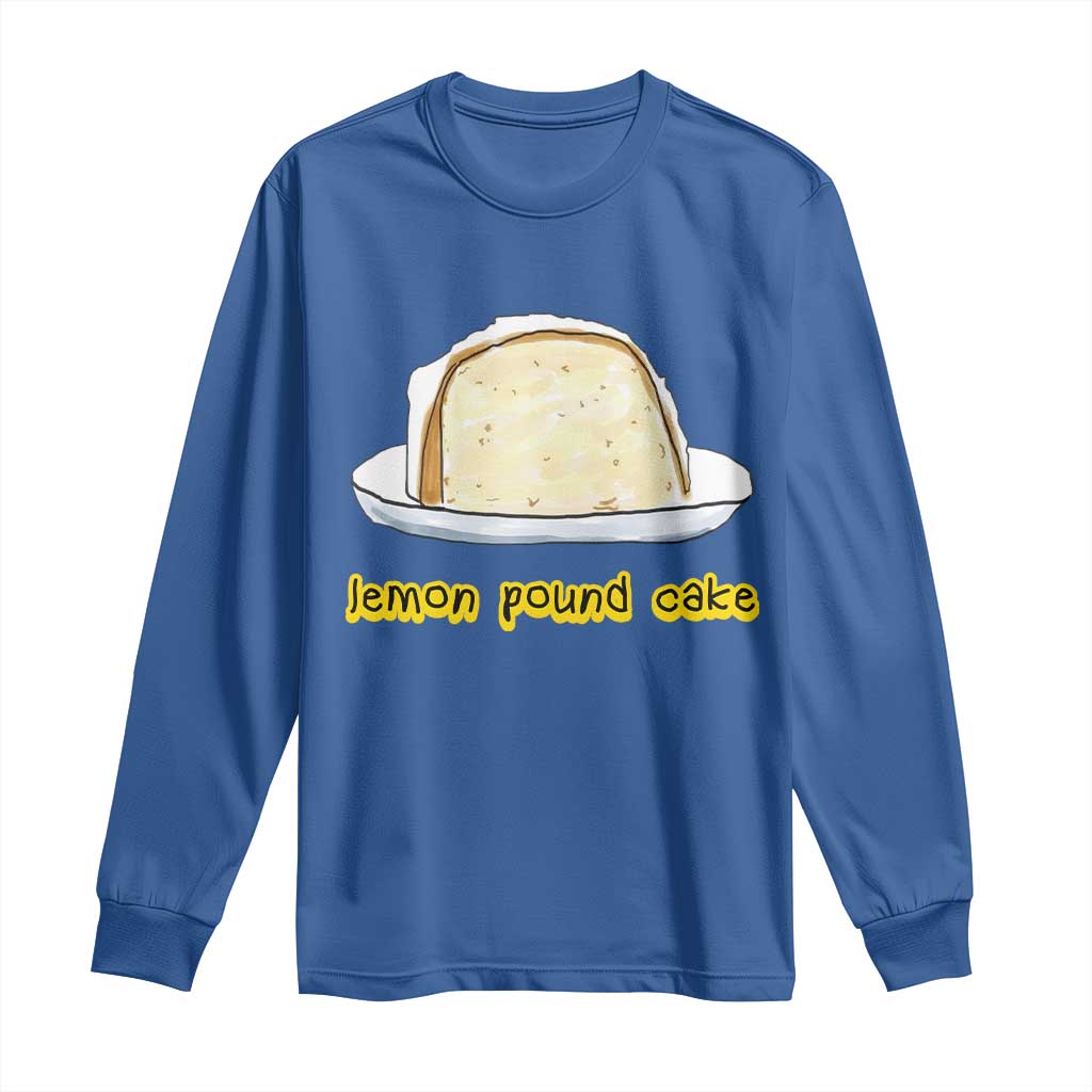 Lemon Pound Cake Funny Meme Long Sleeve Shirt Viral Edgy Hip Hop Humor Parody Gift for Rap Fans
