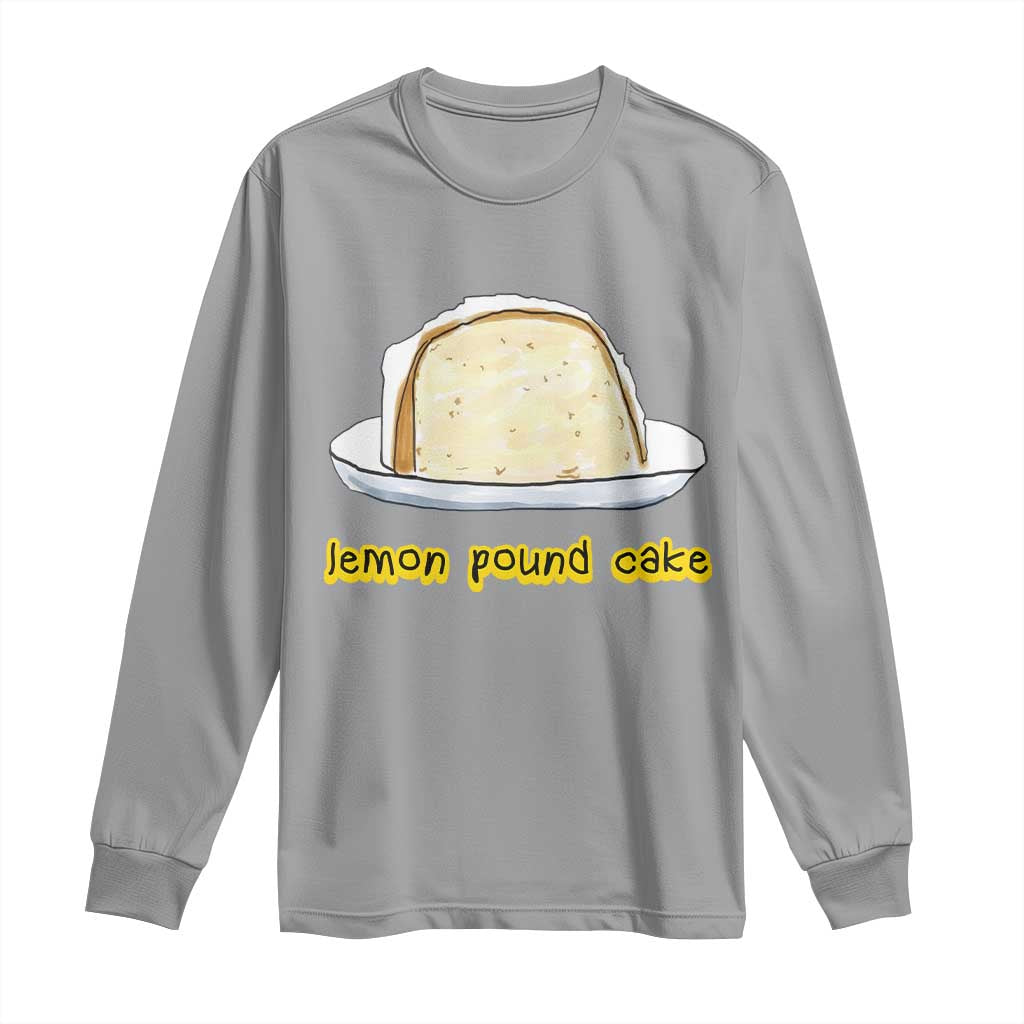 Lemon Pound Cake Funny Meme Long Sleeve Shirt Viral Edgy Hip Hop Humor Parody Gift for Rap Fans