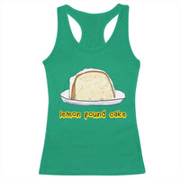 Lemon Pound Cake Funny Meme Racerback Tank Top Viral Edgy Hip Hop Humor Parody Gift for Rap Fans