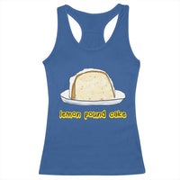 Lemon Pound Cake Funny Meme Racerback Tank Top Viral Edgy Hip Hop Humor Parody Gift for Rap Fans