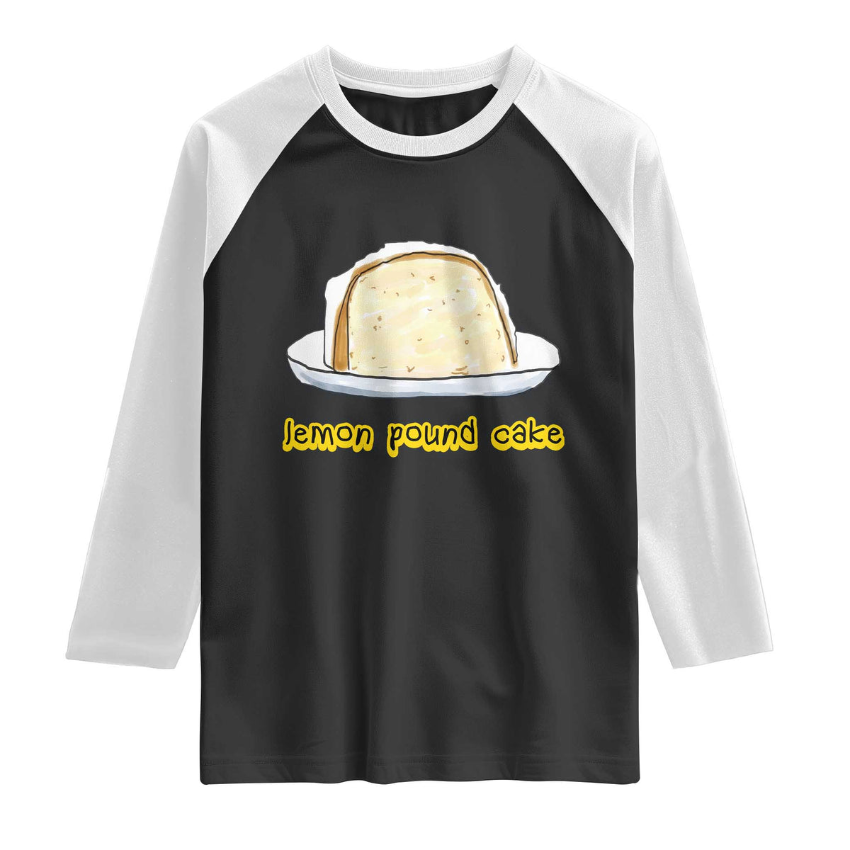 Lemon Pound Cake Funny Meme Raglan Shirt Viral Edgy Hip Hop Humor Parody Gift for Rap Fans