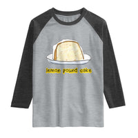 Lemon Pound Cake Funny Meme Raglan Shirt Viral Edgy Hip Hop Humor Parody Gift for Rap Fans