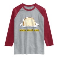 Lemon Pound Cake Funny Meme Raglan Shirt Viral Edgy Hip Hop Humor Parody Gift for Rap Fans
