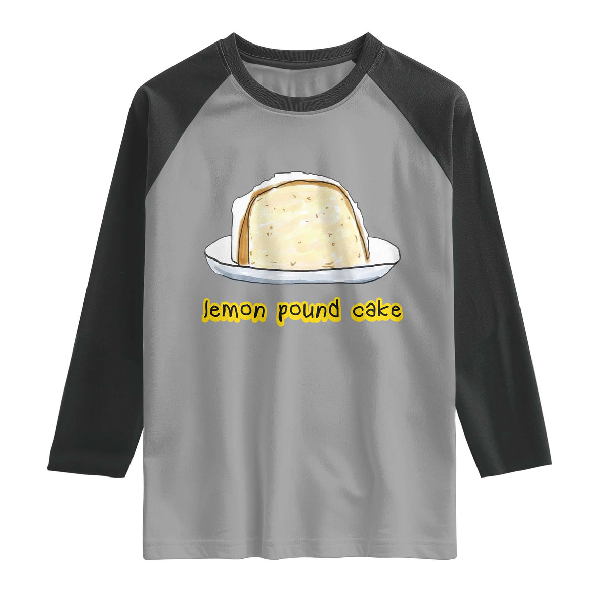Lemon Pound Cake Funny Meme Raglan Shirt Viral Edgy Hip Hop Humor Parody Gift for Rap Fans