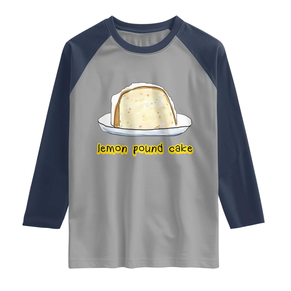 Lemon Pound Cake Funny Meme Raglan Shirt Viral Edgy Hip Hop Humor Parody Gift for Rap Fans