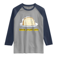 Lemon Pound Cake Funny Meme Raglan Shirt Viral Edgy Hip Hop Humor Parody Gift for Rap Fans