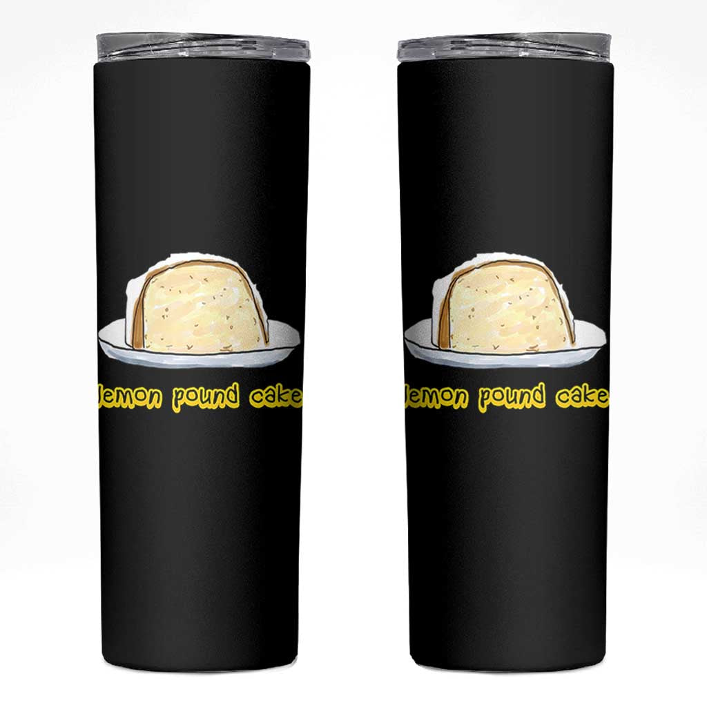 Lemon Pound Cake Funny Meme Skinny Tumbler Viral Edgy Hip Hop Humor Parody Gift for Rap Fans