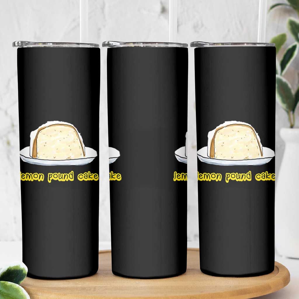 Lemon Pound Cake Funny Meme Skinny Tumbler Viral Edgy Hip Hop Humor Parody Gift for Rap Fans