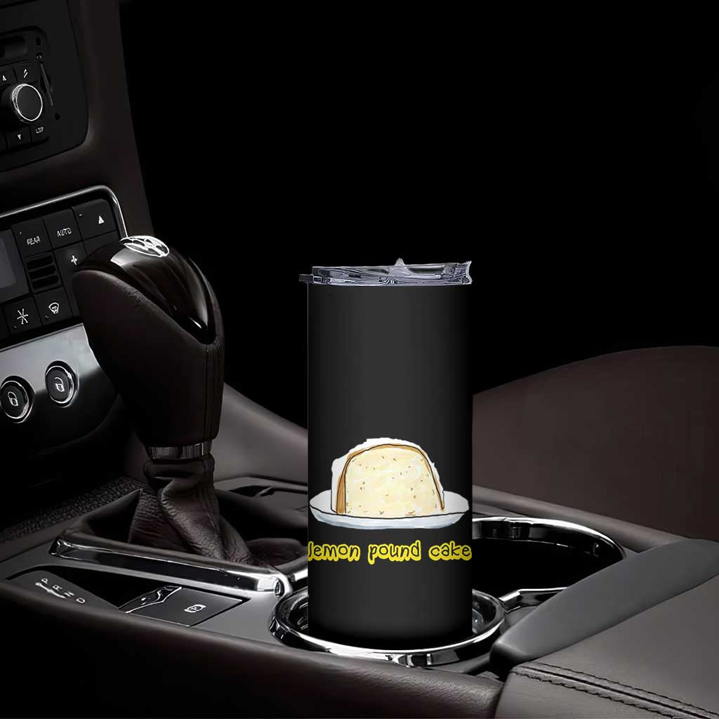 Lemon Pound Cake Funny Meme Skinny Tumbler Viral Edgy Hip Hop Humor Parody Gift for Rap Fans