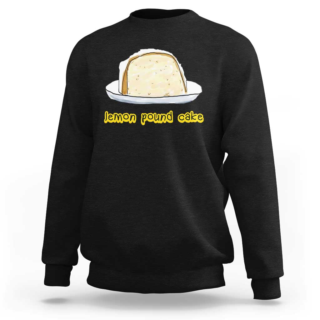 Lemon Pound Cake Funny Meme Sweatshirt Viral Edgy Hip Hop Humor Parody Gift for Rap Fans