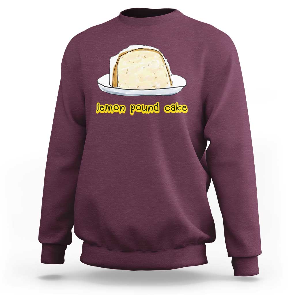 Lemon Pound Cake Funny Meme Sweatshirt Viral Edgy Hip Hop Humor Parody Gift for Rap Fans