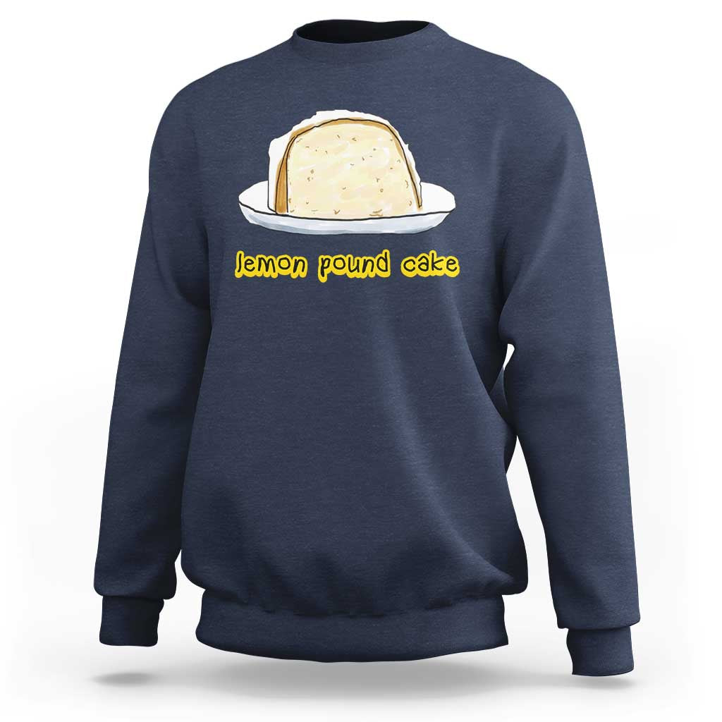 Lemon Pound Cake Funny Meme Sweatshirt Viral Edgy Hip Hop Humor Parody Gift for Rap Fans