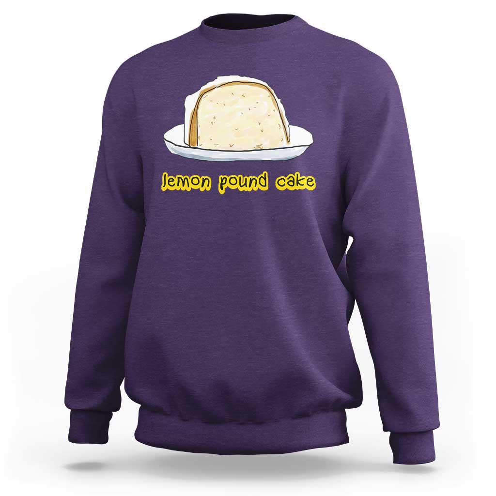 Lemon Pound Cake Funny Meme Sweatshirt Viral Edgy Hip Hop Humor Parody Gift for Rap Fans