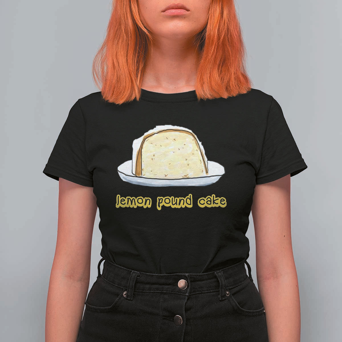 Lemon Pound Cake Funny Meme T Shirt For Women Viral Edgy Hip Hop Humor Parody Gift for Rap Fans