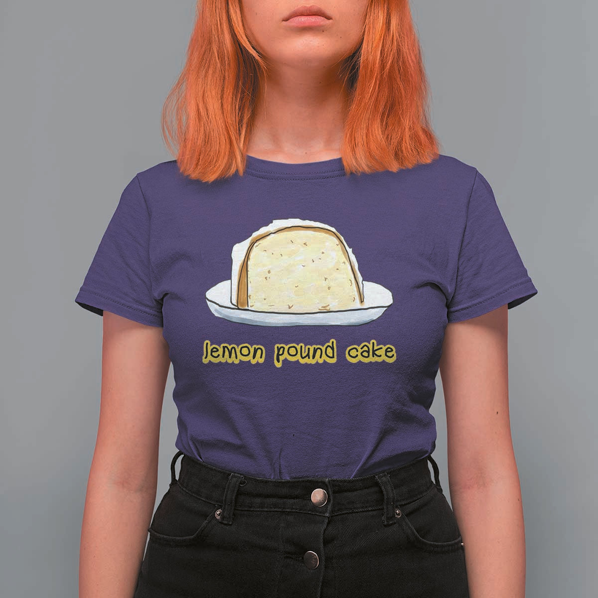 Lemon Pound Cake Funny Meme T Shirt For Women Viral Edgy Hip Hop Humor Parody Gift for Rap Fans