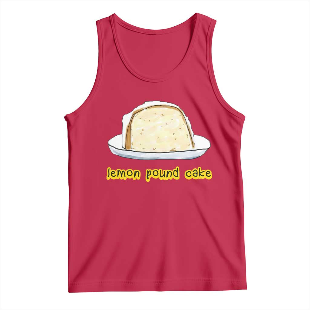 Lemon Pound Cake Funny Meme Tank Top Viral Edgy Hip Hop Humor Parody Gift for Rap Fans