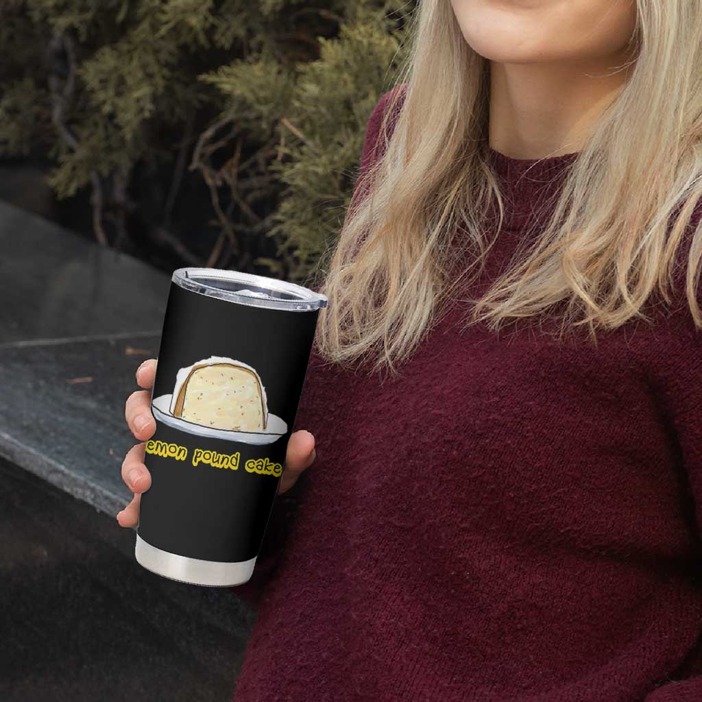 Lemon Pound Cake Funny Meme Tumbler Cup Viral Edgy Hip Hop Humor Parody Gift for Rap Fans