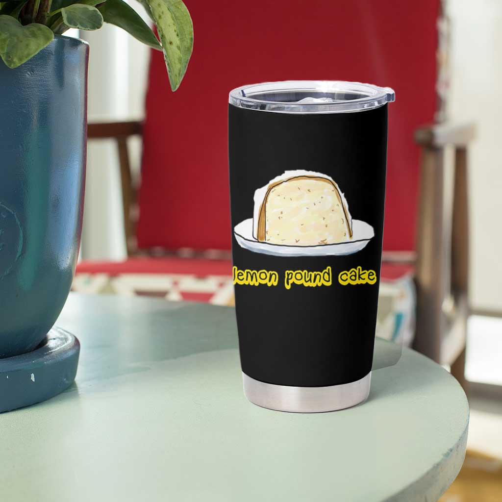 Lemon Pound Cake Funny Meme Tumbler Cup Viral Edgy Hip Hop Humor Parody Gift for Rap Fans
