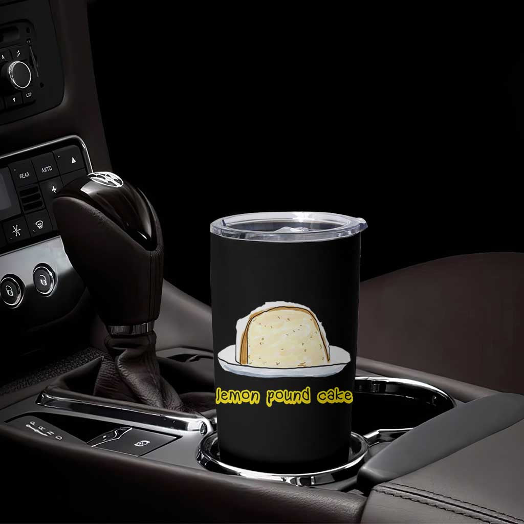 Lemon Pound Cake Funny Meme Tumbler Cup Viral Edgy Hip Hop Humor Parody Gift for Rap Fans