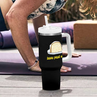Lemon Pound Cake Funny Meme Tumbler With Handle Viral Edgy Hip Hop Humor Parody Gift for Rap Fans