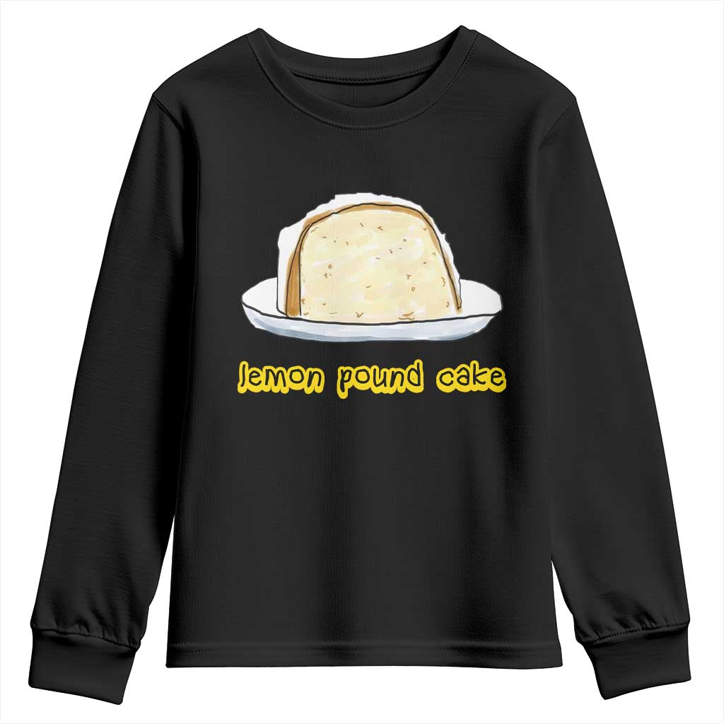 Lemon Pound Cake Funny Meme Youth Sweatshirt Viral Edgy Hip Hop Humor Parody Gift for Rap Fans