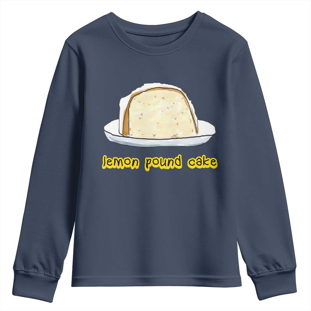 Lemon Pound Cake Funny Meme Youth Sweatshirt Viral Edgy Hip Hop Humor Parody Gift for Rap Fans