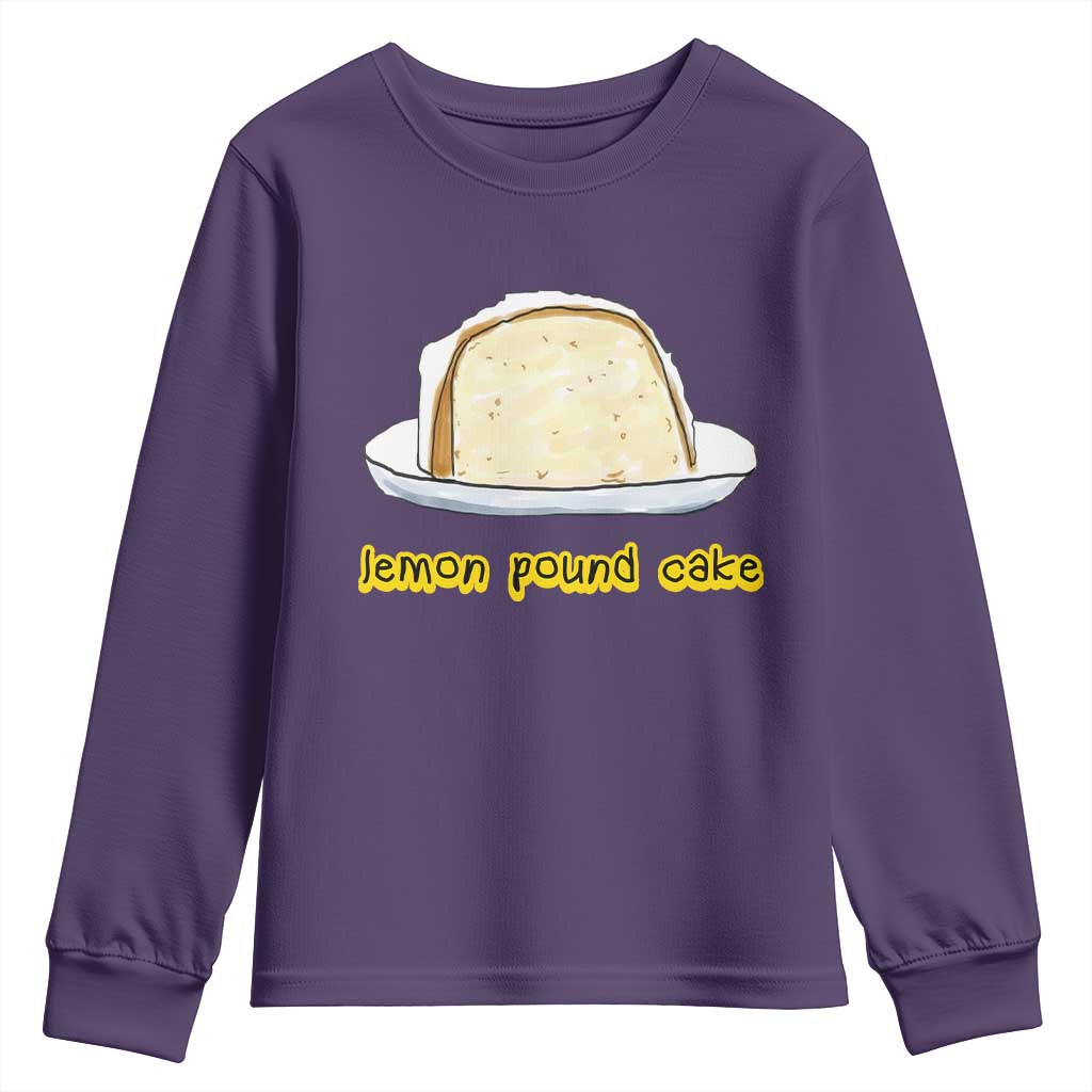 Lemon Pound Cake Funny Meme Youth Sweatshirt Viral Edgy Hip Hop Humor Parody Gift for Rap Fans