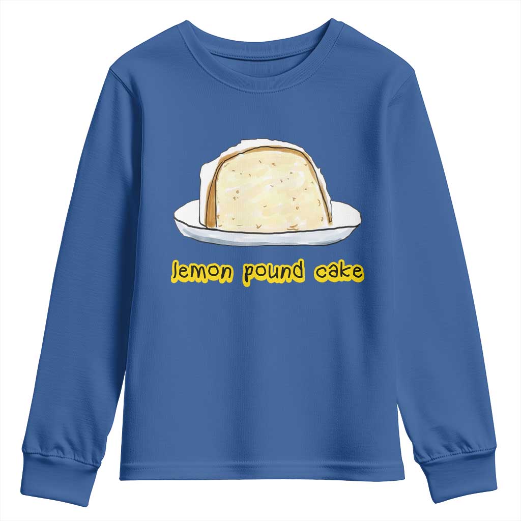 Lemon Pound Cake Funny Meme Youth Sweatshirt Viral Edgy Hip Hop Humor Parody Gift for Rap Fans