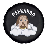 Peekaboo Jesus Funny Christian Spare Tire Cover Faith Humor Savior in Clouds Religious Meme