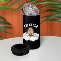 Peekaboo Jesus Funny Christian 4 in 1 Can Cooler Tumbler Faith Humor Savior in Clouds Religious Meme