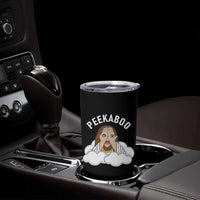 Peekaboo Jesus Funny Christian Tumbler Cup Faith Humor Savior in Clouds Religious Meme