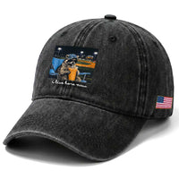 Funny Raccoon Baseball Game Day Meme Washed Cotton Baseball Cap I Live Here Now Trash Panda Iced Coffee Night