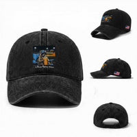Funny Raccoon Baseball Game Day Meme Washed Cotton Baseball Cap I Live Here Now Trash Panda Iced Coffee Night