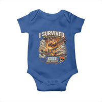 I Survived The Cleveland Meteor 2026 Baby Onesie Funny Ohio Apocalypse Meme Vintage Football Fan Humor