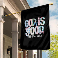 God Is Good All The Time Coquette Christian Faith Garden Flag Floral Patchwork Aesthetic Bow Cute Religious Gift