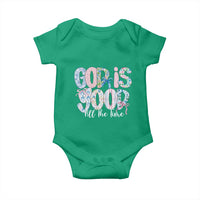 God Is Good All The Time Coquette Christian Faith Baby Onesie Floral Patchwork Aesthetic Bow Cute Religious Gift