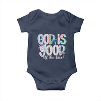 God Is Good All The Time Coquette Christian Faith Baby Onesie Floral Patchwork Aesthetic Bow Cute Religious Gift