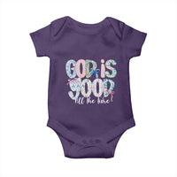 God Is Good All The Time Coquette Christian Faith Baby Onesie Floral Patchwork Aesthetic Bow Cute Religious Gift